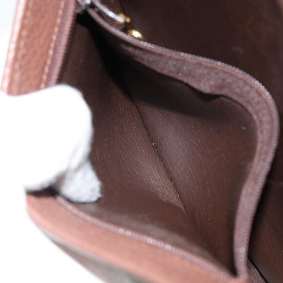 Authentic Christian Dior Shoulder Bag Leather Brown Gold - Picture 12 of 16